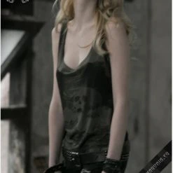 Punk Rave Green Watercolor Top